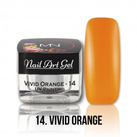 UV Painting Nail Art Gel - 14 - Vivid Orange - 4g